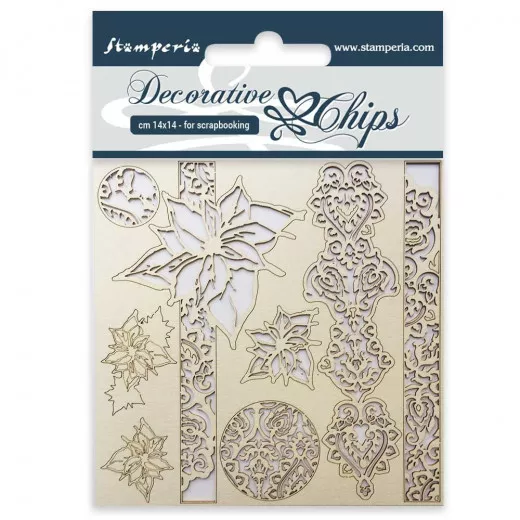 Stamperia Decorative Chips - Winter