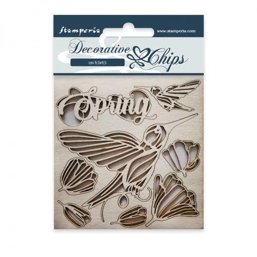 Stamperia Decorative Chips - Spring