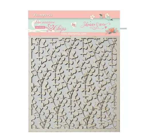 Stamperia Decorative Chips - Circle of Love texture