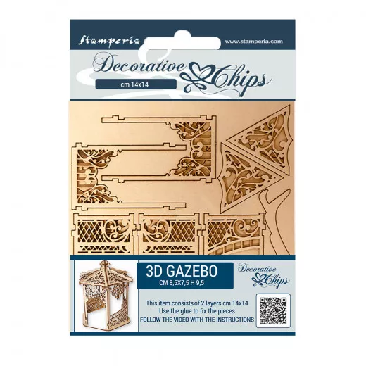 Stamperia Decorative Chips - Sleeping Beauty Gazebo