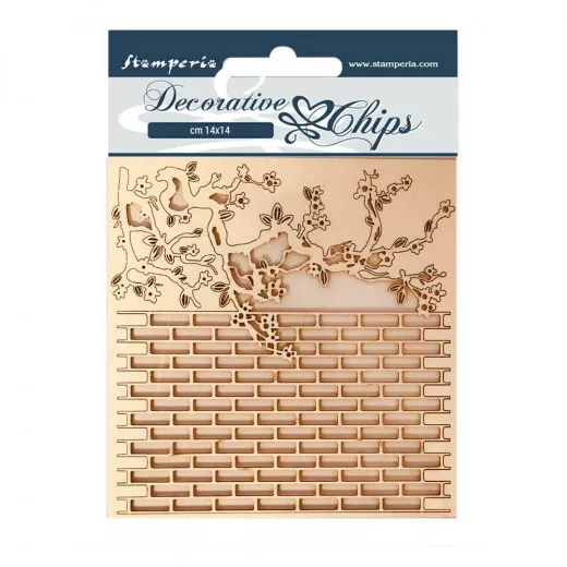 Stamperia Decorative Chips - Alice Wall