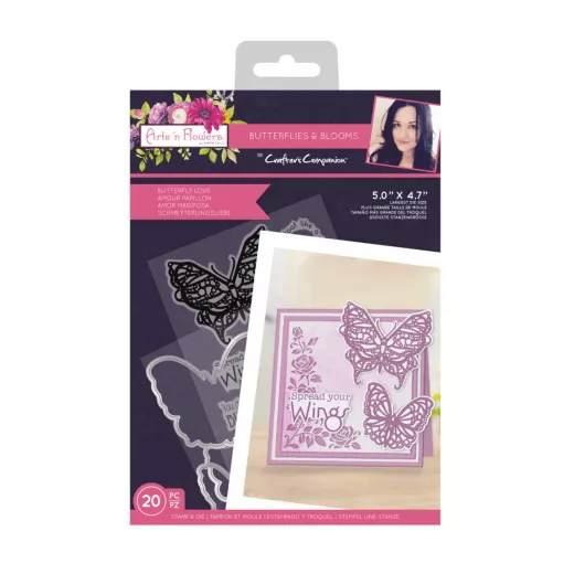 Clear Stamps and Die - Butterflies and Blooms Butterfly Love