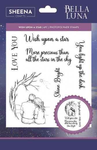 Clear Stamps - Sheena Douglass - Bella Luna - Wish Upon a Star