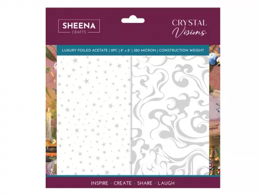 8x8 Luxury Foiled Acetate Pack - Sheena Douglass - Crystal Visions