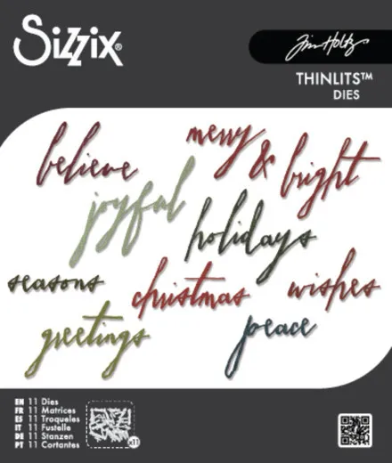 Thinlits Die - Handwritten Holidays