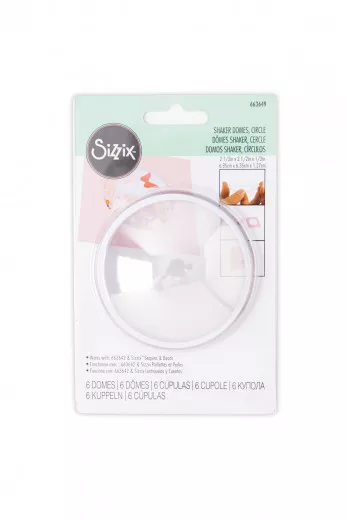 Sizzix Shaker Domes - Circle 2 1/2inch