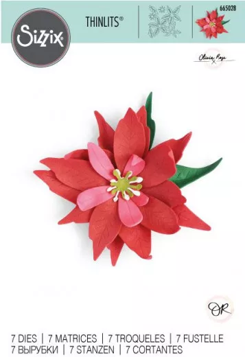 Thinlits Die - Poinsettia Flower by Olivia Rose