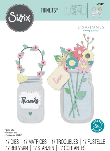 Thinlits Die Set - Jar of Flowers