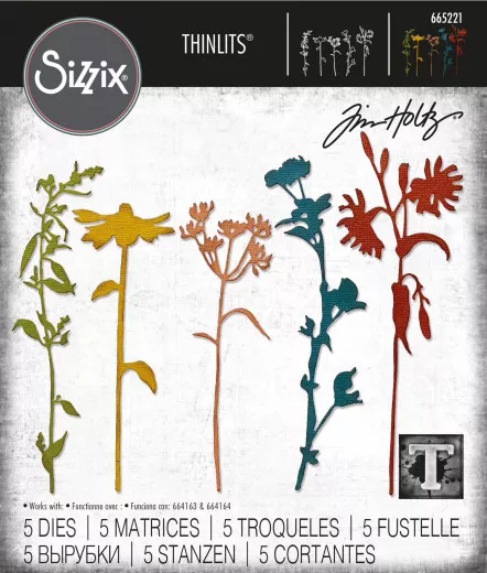 Thinlits Die Set by Tim Holtz - Wildflower Stems No. 3