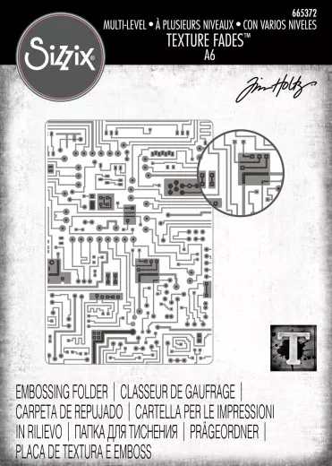 Multi-Level Embossing Folder - Circuit