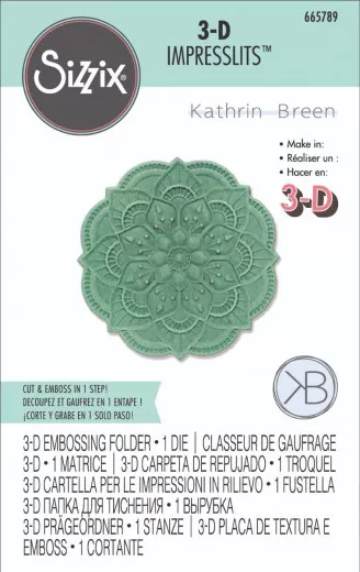 3D Impresslits Embossing Folder - Adornment