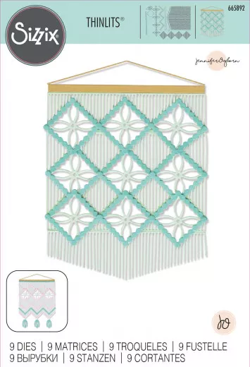 Thinlits Die Set - Macrame Card Front