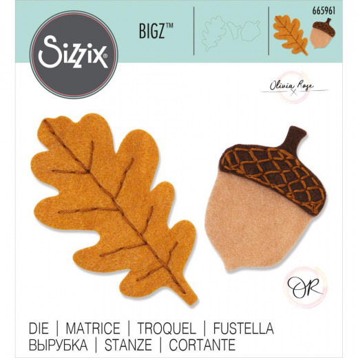 Bigz Die - Acorn and Oak Leaf