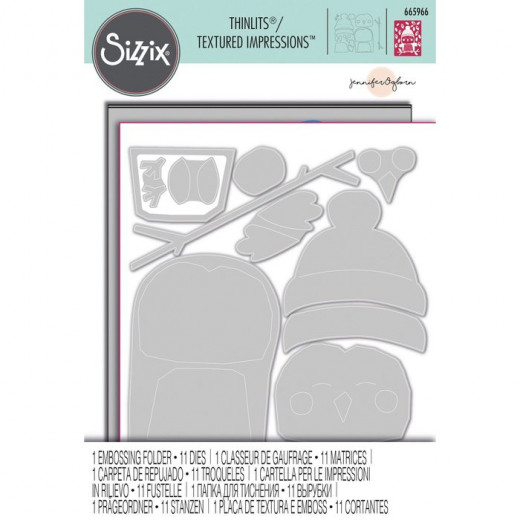 Impresslits Embossing Folder - Cozy Owl