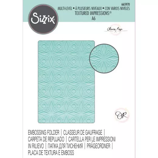 Multi-Level Embossing Folder - Geo Crystals