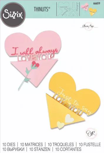 Thinlits Die Set - Heart Slider Card