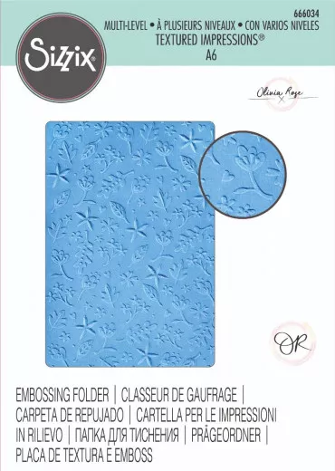 Multi-Level Embossing Folder - Drifting Leaves