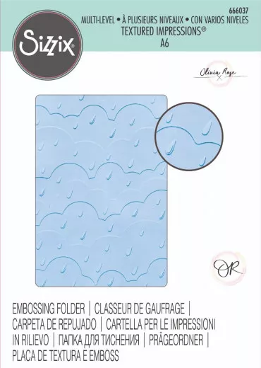 Multi-Level Embossing Folder - Rain Clouds