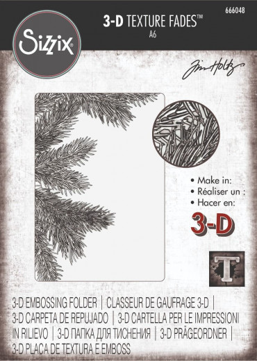 3D Embossing Folder - Pine Branches