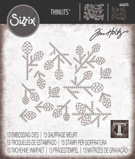 Thinlits Die Set by Tim Holtz - Pine Patterns