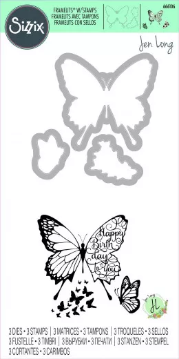 Framelits Die and Stamp Set - Butterfly Birthday