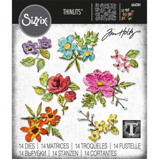 Thinlits Die Set - Brushstroke Flowers