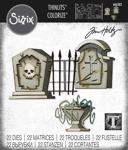 Thinlits Die by Tim Holtz - Graveyard