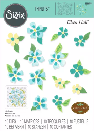 Thinlits Die by Eileen Hull - Painterly Blooms & Background