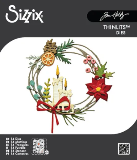 Thinlits Die by Tim Holtz - Vault Festive Wreath