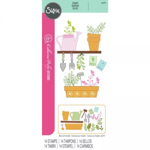 Sizzix - Clear Stamps by Catherine Pooler - Greenhouse Finds