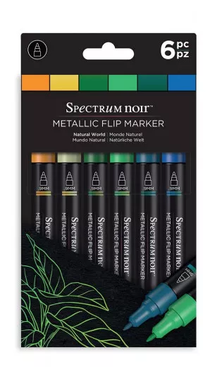 Spectrum Noir Metallic Flip Marker - Natural World