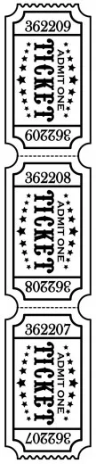 Vaessen Creative Embossing Folder - Ticket