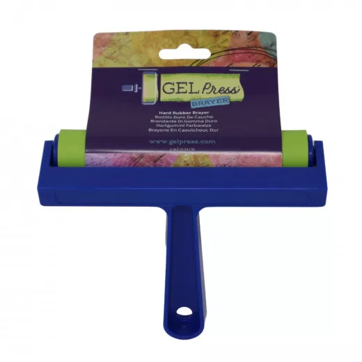 Gel Press - Inktroller aus Hartgummi Blau 15,24cm