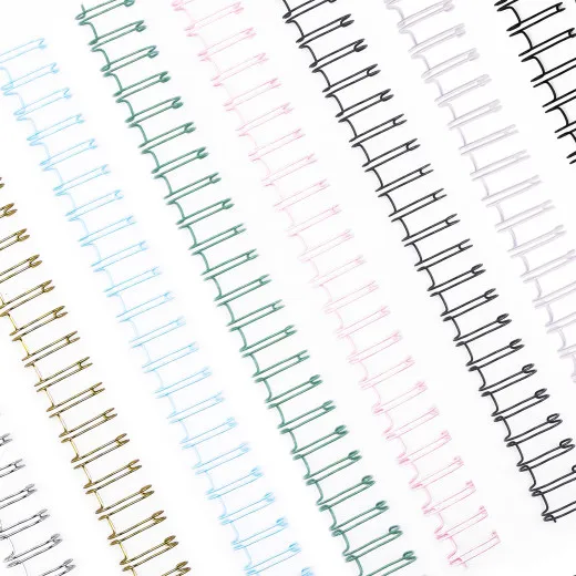 Vaessen Creative - Bind Easy Metall - Drahtbinderücken - Regenbogen Mix