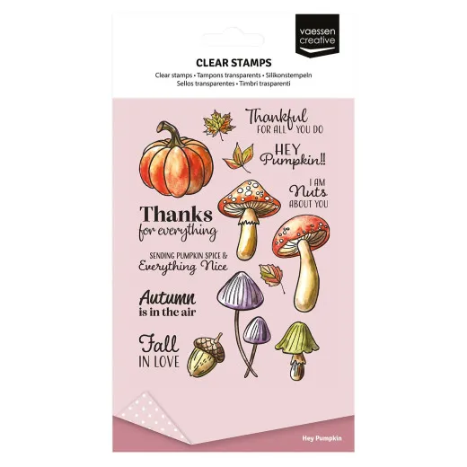 Vaessen Creative - Clear Stamps - Hey Pumpkin