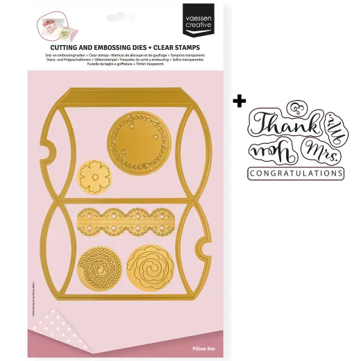 Vaessen Creative - Stempel & Stanzschablonen - A4 Kissenschachtel