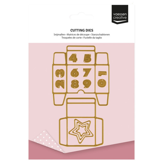 Vaessen Creative - Stanzschablone - Jolly Mail Collection - Adventskalender Schachteln
