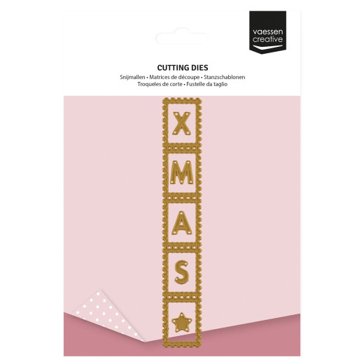 Vaessen Creative - Stanzschablone - Jolly Mail Collection - Briefmarkenstreifen