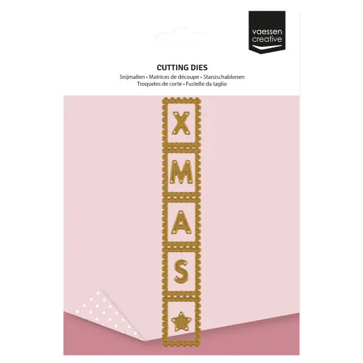 Vaessen Creative - Stanzschablone - Jolly Mail Collection - Briefmarkenstreifen