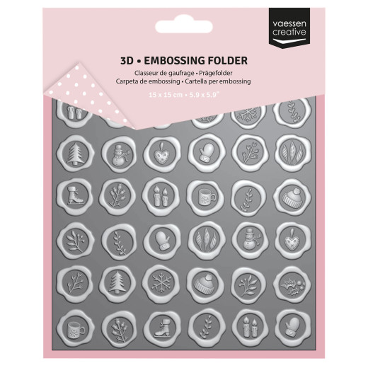 Vaessen Creative - Embossing Folder - Jolly Mail Collection - Wachssiegel