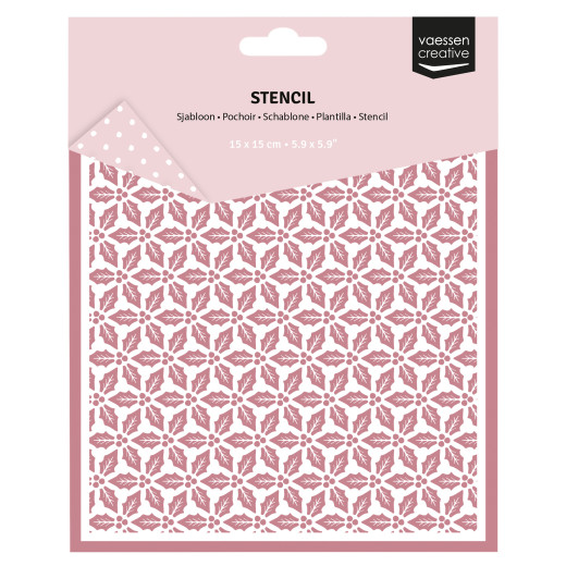 Vaessen Creative - Schablone - Jolly Mail Collection - Stechpalme