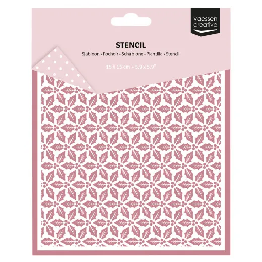 Vaessen Creative - Schablone - Jolly Mail Collection - Stechpalme