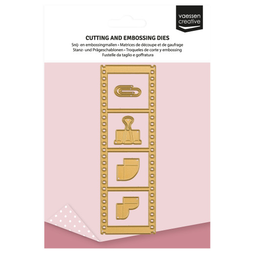 Vaessen Creative - Stanzschablone - Vintage-Filmstreifen