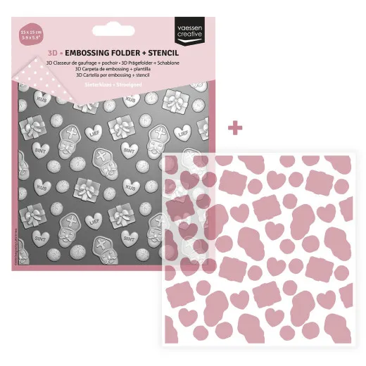 Vaessen Creative - Embossing Folder & Schablone - Streugut