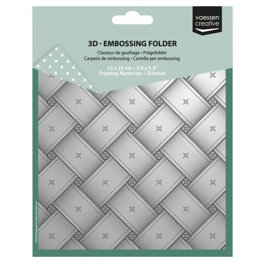 Vaessen Creative - Embossing Folder - Gewebtes Muster