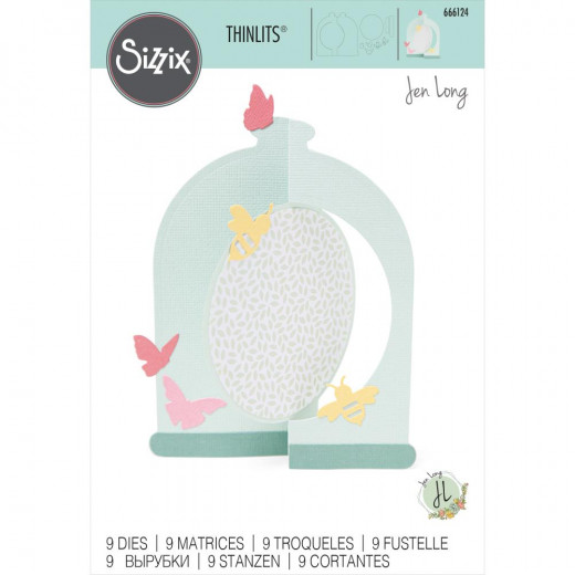 Thinlits Die Set - Card, Bell Jar by Jen Long