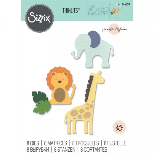 Thinlits Die Set - Basic Zoo Animals by Jennifer Ogborn