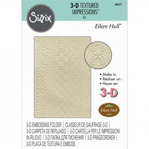 3D Embossing Folder by Eileen Hull - Lace