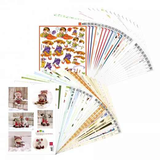 Marianne Design Sortiment Set - Decoupage and Cutting Sheets A4