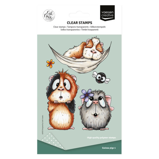 Vaessen Creative Clear Stamps - Guinea Pigs 1